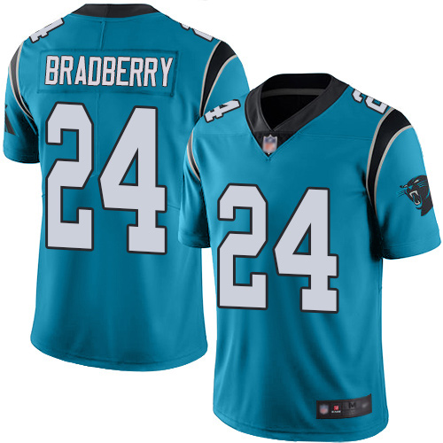 Carolina Panthers Limited Blue Men James Bradberry Jersey NFL Football 24 Rush Vapor Untouchable